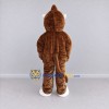 Custom Brown and White Monkey with a Red Tie Mascot Costume Adult Full Body Suit for School Events Custom Brown and White Monkey with a Red Tie Mascot Costume Adult Full Body Suit for School Events