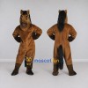 Custom Brown and Black Horse Mascot Costume Adult Full Body Suit for Farm Events