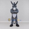 Custom Gray and White Muscular Donkey Mascot Costume Adult Full Body Suit for Sports Events Custom Gray and White Muscular Donkey Mascot Costume Adult Full Body Suit for Sports Events