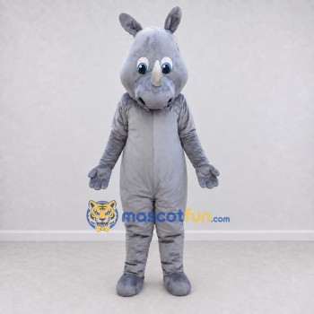Custom Gray Rhinoceros Mascot Costume Adult Full Body Suit for Wildlife Events Custom Gray Rhinoceros Mascot Costume Adult Full Body Suit for Wildlife Events