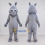 Custom Gray Rhinoceros Mascot Costume Adult Full Body Suit for Wildlife Events
