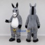 Custom Gray and White Donkey Mascot Costume Adult Full Body Suit for Farm Events