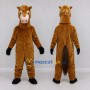 Custom Brown and White Horse Mascot Costume Adult Full Body Suit for Farm Events