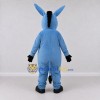 Custom Blue and White Donkey Mascot Costume Adult Full Body Suit for School Events Custom Blue and White Donkey Mascot Costume Adult Full Body Suit for School Events