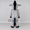 Custom Gray and White Donkey Mascot Costume Adult Full Body Suit for Farm Events Custom Gray and White Donkey Mascot Costume Adult Full Body Suit for Farm Events