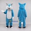 Custom Blue and White Fox Character Mascot Costume Adult Full Body Suit for School Events Custom Blue and White Fox Character Mascot Costume Adult Full Body Suit for School Events
