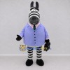 Custom Black and Lavender Zebra in a Suit Jacket Mascot Costume Adult Full Body Suit for Theme Parties Custom Black and Lavender Zebra in a Suit Jacket Mascot Costume Adult Full Body Suit for Theme Parties