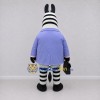 Custom Black and Lavender Zebra in a Suit Jacket Mascot Costume Adult Full Body Suit for Theme Parties Custom Black and Lavender Zebra in a Suit Jacket Mascot Costume Adult Full Body Suit for Theme Parties