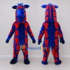 Custom Blue and Red Giraffe Mascot Costume Adult Full Body Suit for School Events Custom Blue and Red Giraffe Mascot Costume Adult Full Body Suit for School Events