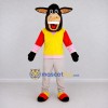 Custom Black and Yellow Donkey in a Vest and Pants Mascot Costume Adult Full Body Suit for School Events Custom Black and Yellow Donkey in a Vest and Pants Mascot Costume Adult Full Body Suit for School Events