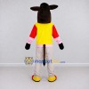 Custom Black and Yellow Donkey in a Vest and Pants Mascot Costume Adult Full Body Suit for School Events Custom Black and Yellow Donkey in a Vest and Pants Mascot Costume Adult Full Body Suit for School Events