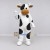 Custom Black and White Cow Mascot Costume Adult Full Body Suit for Farm Events