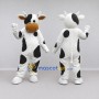 Custom Black and White Cow Mascot Costume Adult Full Body Suit for Farm Events
