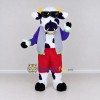 Custom Purple and White Bull in Sunglasses and a Vest Mascot Costume Adult Full Body Suit for Outdoor Events Custom Purple and White Bull in Sunglasses and a Vest Mascot Costume Adult Full Body Suit for Outdoor Events