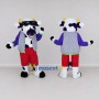 Custom Purple and White Bull in Sunglasses and a Vest Mascot Costume Adult Full Body Suit for Outdoor Events