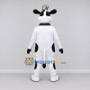 Custom Black and White Cow with a Bell and Hat Mascot Costume Adult Full Body Suit for Farm Events Custom Black and White Cow with a Bell and Hat Mascot Costume Adult Full Body Suit for Farm Events