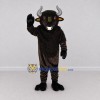 Custom Black and Gray Bull Mascot Costume Adult Full Body Suit for Farm Events Custom Black and Gray Bull Mascot Costume Adult Full Body Suit for Farm Events
