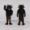 Custom Black and Gray Bull Mascot Costume Adult Full Body Suit for Farm Events Custom Black and Gray Bull Mascot Costume Adult Full Body Suit for Farm Events