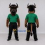 Custom Brown and Green Bull in a Shirt and Pants Mascot Costume Adult Full Body Suit for Sports Events