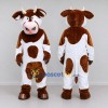 Custom Brown and White Cow Mascot Costume Adult Full Body Suit for Farm Events Custom Brown and White Cow Mascot Costume Adult Full Body Suit for Farm Events