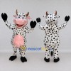 Custom Black and White Spotted Cow Mascot Costume Adult Full Body Suit for Farm Events Custom Black and White Spotted Cow Mascot Costume Adult Full Body Suit for Farm Events