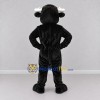 Custom Black and Cream Bull Mascot Costume Adult Full Body Suit for Farm Events Custom Black and Cream Bull Mascot Costume Adult Full Body Suit for Farm Events