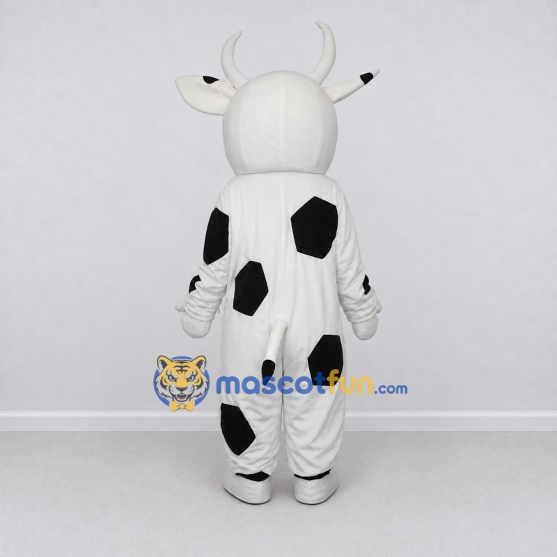 Custom Black and White Cow Mascot Costume Adult Full Body Suit for Farm Events Custom Black and White Cow Mascot Costume Adult Full Body Suit for Farm Events
