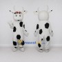 Custom Black and White Cow Mascot Costume Adult Full Body Suit for Farm Events