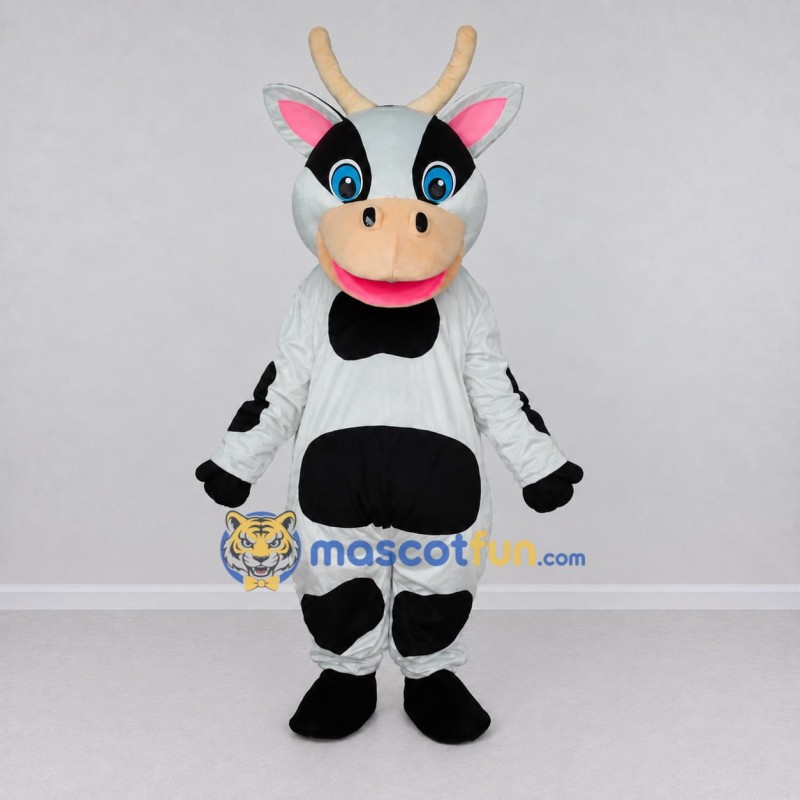 Custom Black and White Cow Mascot Costume Adult Full Body Suit for Farm Events Custom Black and White Cow Mascot Costume Adult Full Body Suit for Farm Events