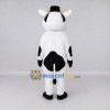 Custom Black and White Cow in a Top Hat Mascot Costume Adult Full Body Suit for Theme Parties Custom Black and White Cow in a Top Hat Mascot Costume Adult Full Body Suit for Theme Parties