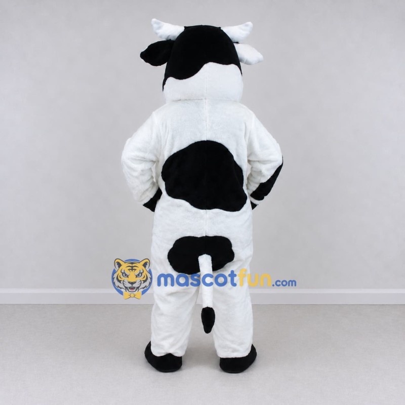 Custom Black and White Cow Mascot Costume Adult Full Body Suit for Farm Events Custom Black and White Cow Mascot Costume Adult Full Body Suit for Farm Events