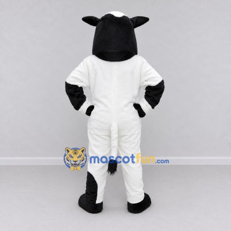 Custom Black and White Cow Mascot Costume Adult Full Body Suit for Farm Events Custom Black and White Cow Mascot Costume Adult Full Body Suit for Farm Events