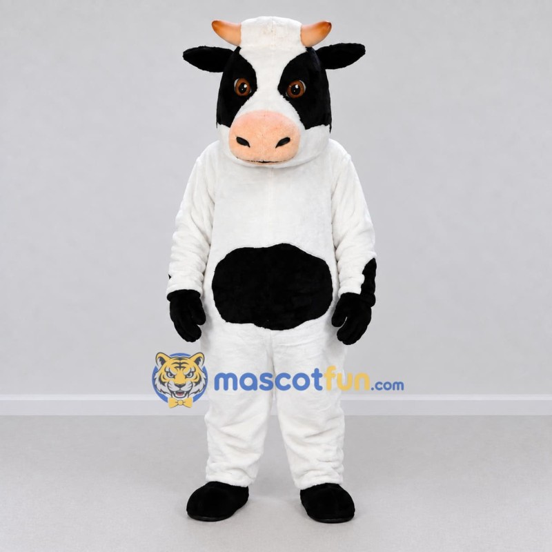 Custom Black and White Cow Mascot Costume Adult Full Body Suit for Farm Events Custom Black and White Cow Mascot Costume Adult Full Body Suit for Farm Events