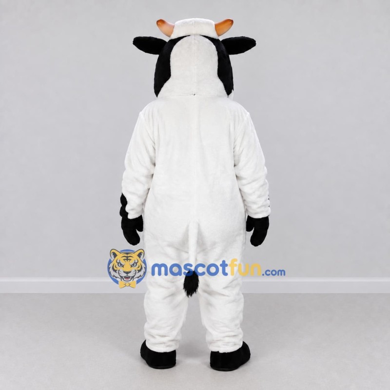 Custom Black and White Cow Mascot Costume Adult Full Body Suit for Farm Events Custom Black and White Cow Mascot Costume Adult Full Body Suit for Farm Events