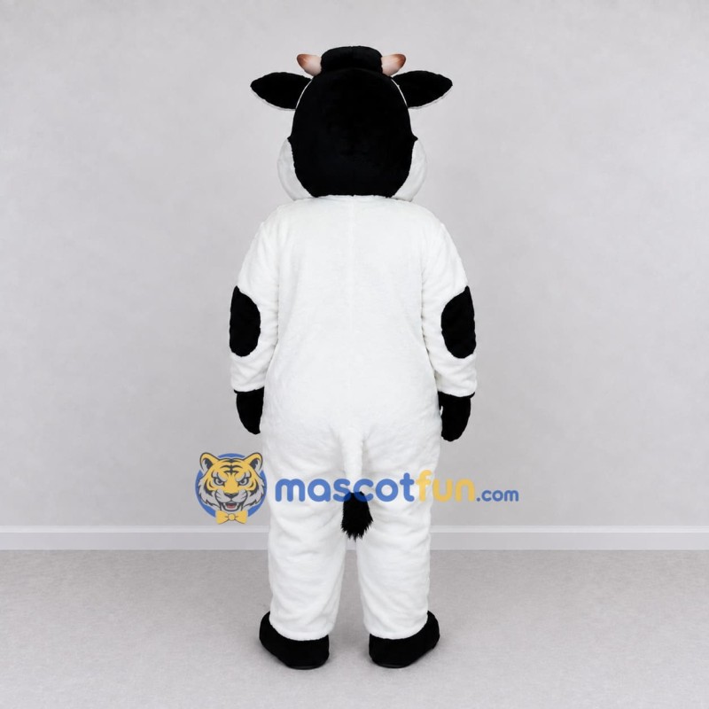 Custom Black and White Cow Mascot Costume Adult Full Body Suit for Farm Events Custom Black and White Cow Mascot Costume Adult Full Body Suit for Farm Events