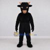 Custom Black and Tan Bull Mascot Costume Adult Full Body Suit for Farm Events Custom Black and Tan Bull Mascot Costume Adult Full Body Suit for Farm Events