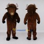 Custom Brown Bison Character Mascot Costume Adult Full Body Suit for Wildlife Events