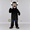 Custom Black and Cream Scary Bull Mascot Costume Adult Full Body Suit for Theme Parties Custom Black and Cream Scary Bull Mascot Costume Adult Full Body Suit for Theme Parties