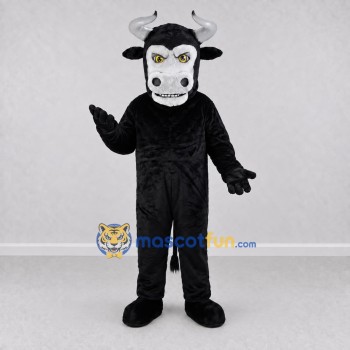 Custom Black and Gray Bull Mascot Costume Adult Full Body Suit for Sports Events Custom Black and Gray Bull Mascot Costume Adult Full Body Suit for Sports Events