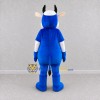 Custom Blue and Cream Cow Character Mascot Costume Adult Full Body Suit for School Events Custom Blue and Cream Cow Character Mascot Costume Adult Full Body Suit for School Events