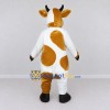 Custom Brown and White Cow Mascot Costume Adult Full Body Suit for Farm Events Custom Brown and White Cow Mascot Costume Adult Full Body Suit for Farm Events