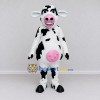 Custom Black and White Cow Mascot Costume Adult Full Body Suit for Farm Events Custom Black and White Cow Mascot Costume Adult Full Body Suit for Farm Events