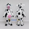 Custom Black and White Cow Mascot Costume Adult Full Body Suit for Farm Events Custom Black and White Cow Mascot Costume Adult Full Body Suit for Farm Events