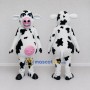 Custom Black and White Cow Mascot Costume Adult Full Body Suit for Farm Events