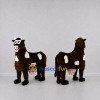 Custom Brown and White Four-Legged Cow Mascot Costume Adult Full Body Suit for Farm Events Custom Brown and White Four-Legged Cow Mascot Costume Adult Full Body Suit for Farm Events