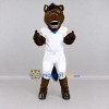 Custom Brown and White Horse in Sportswear Mascot Costume Adult Full Body Suit for Sports Events Custom Brown and White Horse in Sportswear Mascot Costume Adult Full Body Suit for Sports Events