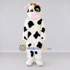 Custom Black and White Cow with a Red Bow Mascot Costume Adult Full Body Suit for Farm Events Custom Black and White Cow with a Red Bow Mascot Costume Adult Full Body Suit for Farm Events