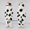 Custom Black and White Cow with a Red Bow Mascot Costume Adult Full Body Suit for Farm Events Custom Black and White Cow with a Red Bow Mascot Costume Adult Full Body Suit for Farm Events