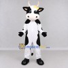 Custom Black and White Cow with a Yellow Bow Mascot Costume Adult Full Body Suit for Farm Events Custom Black and White Cow with a Yellow Bow Mascot Costume Adult Full Body Suit for Farm Events