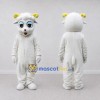 Custom White and Yellow Sheep Character Mascot Costume Adult Full Body Suit for Farm Events